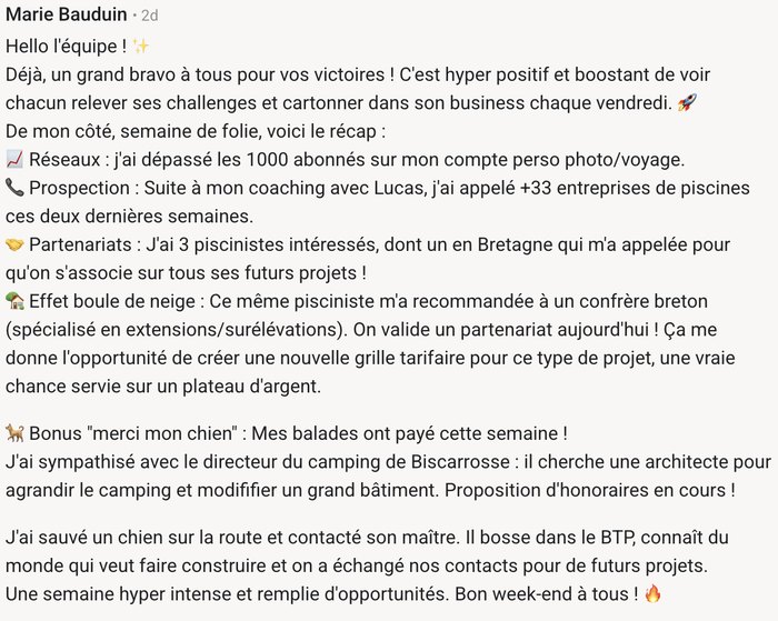 Témoignage client
